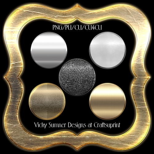 Shiny Chunky Fancy Frames set of 6