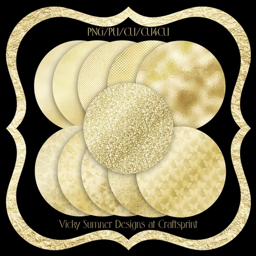 Gold Leaf Fancy Slim Frames set of 12