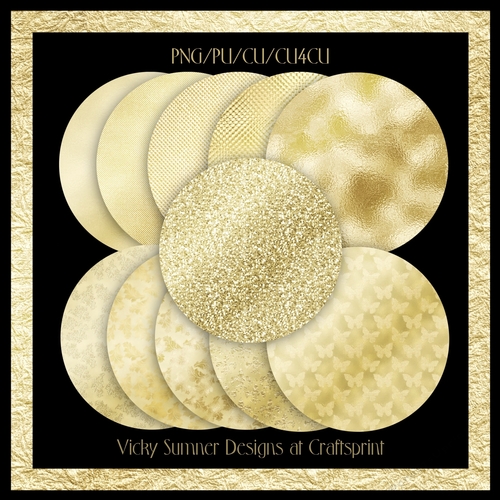 Gold Leaf Slim Frames set of 12