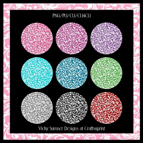 Floral Slim Square Frame Set of 10