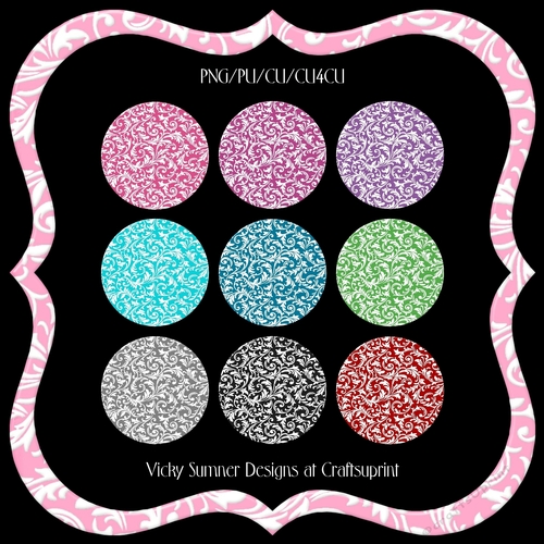 Floral Slim Fancy  Frame Set of 10