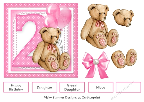 2nd Birthday Teddy Bear