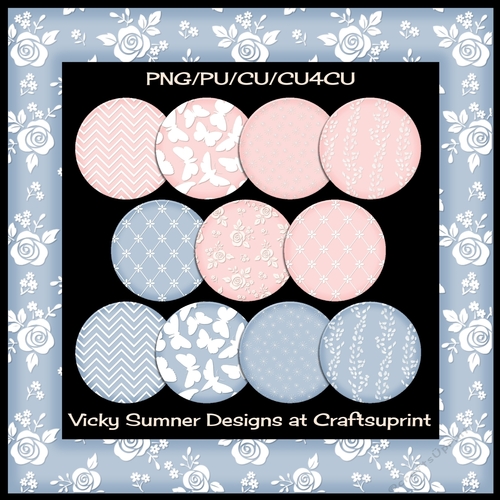 Shabby Garden Chunky Frame set of 12