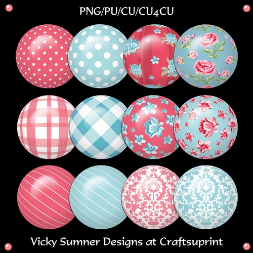 Shabby Chic Brad/Button Embelishment set of 12