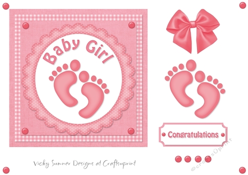 Baby Girl Footprints