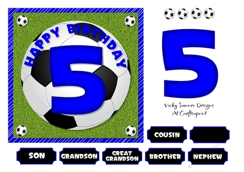 Football Blue Age 5