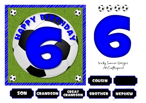 Football Blue Age 6