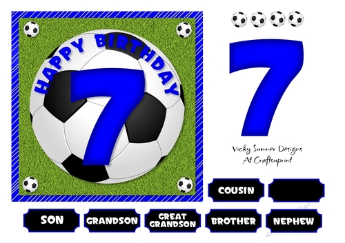 Football Blue Age 7