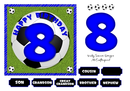 Football Blue Age 8