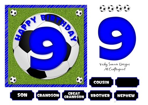 Football Blue Age 9