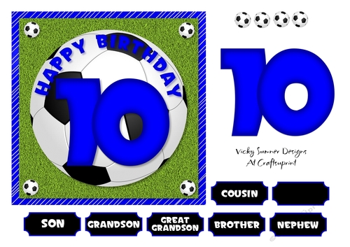 Football Blue Age 10