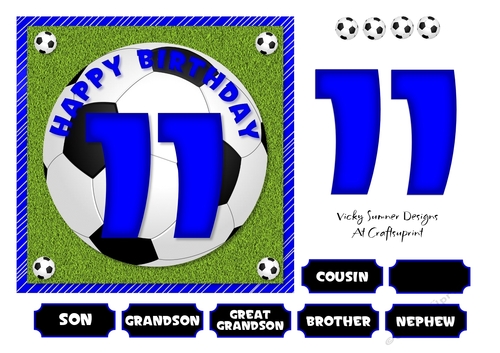 Football Blue Age 11