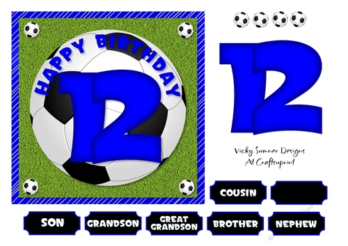 Football Blue Age 12