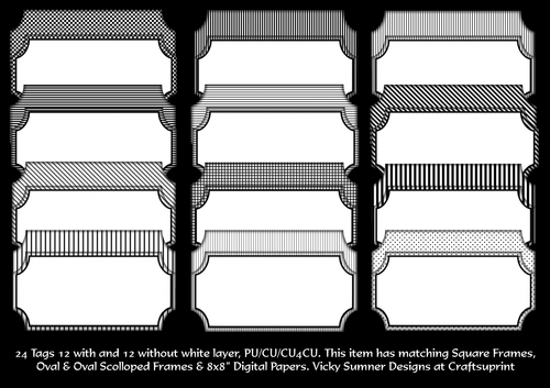 Monochrome Tags 