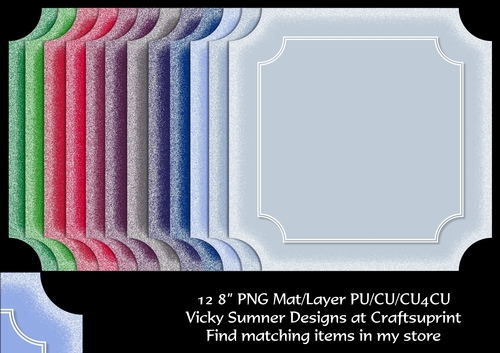 Frosted Edge Cut Out Corner Mat