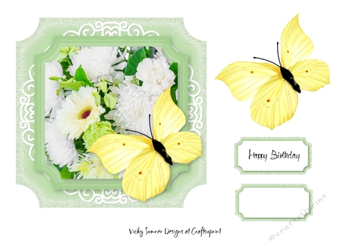 Lemon and Mint Butterfly