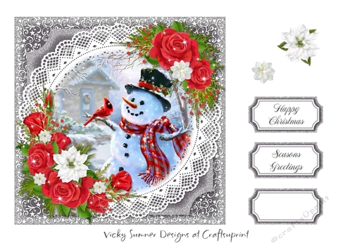 Christmas Floral Red 1