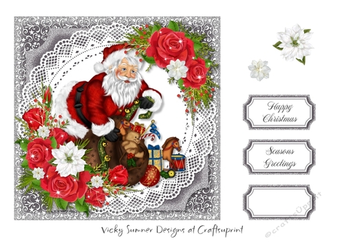 Christmas Floral Red 2