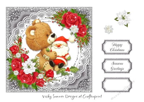 Christmas Floral Red 3