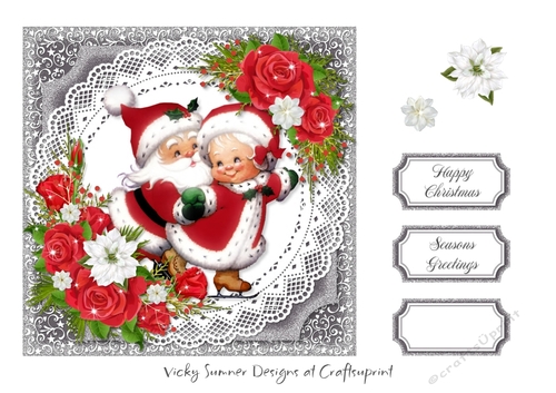 Christmas Floral Red 5