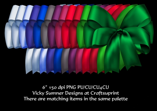 Christmas Bows set of 12