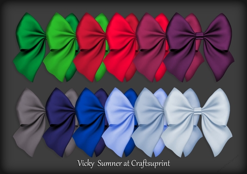 Christmas Bows 2 PNG