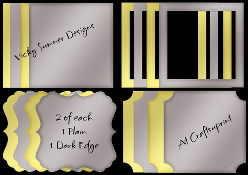 Gold and Silver Mats, Papers and Frames