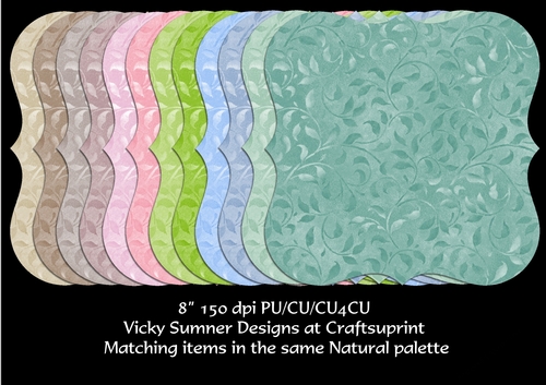 Natural Leaf Design 8x8 Mat/Layer