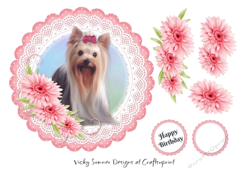 Dog Scolloped Topper 1