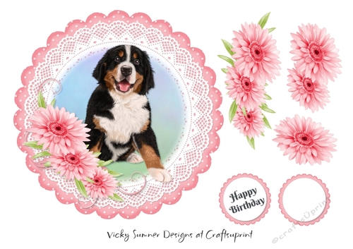 Dog Scolloped Topper 4