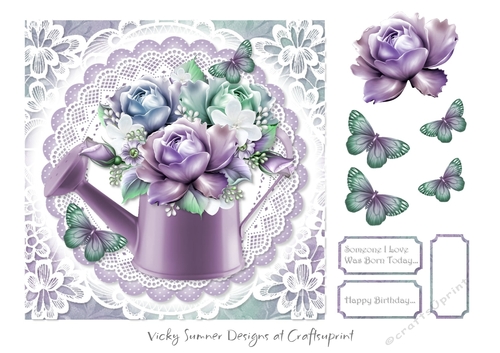 Watering can Full of Roses 1