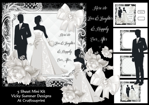 Black and White Wedding Day Mini Kit