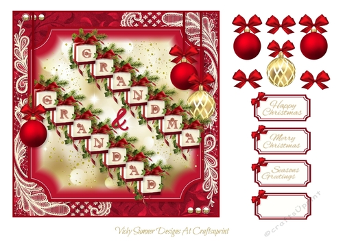 Grandma and Grandad Christmas Gift Boxes
