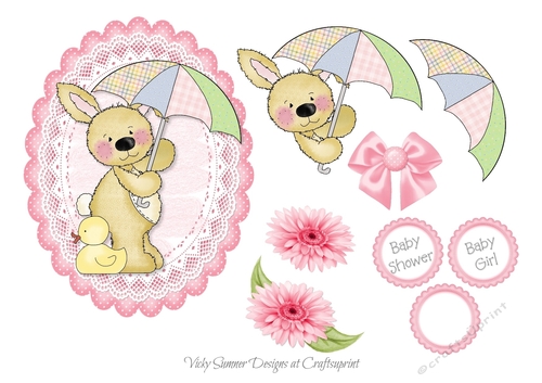 Baby Shower Girl Topper 2