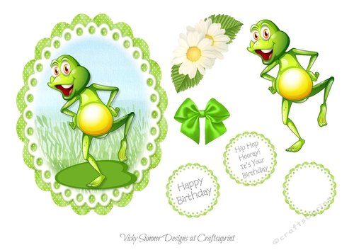 Birthday Frog Topper 4