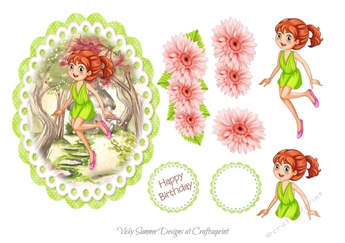 Birthday Flower Girl Topper 3
