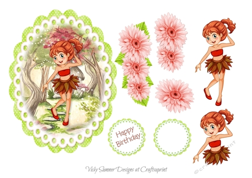 Birthday Flower Girl Topper 4