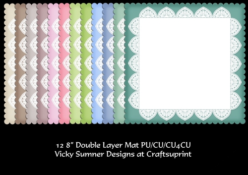 Scolloped Lace Mat/Layer in Natural Colours