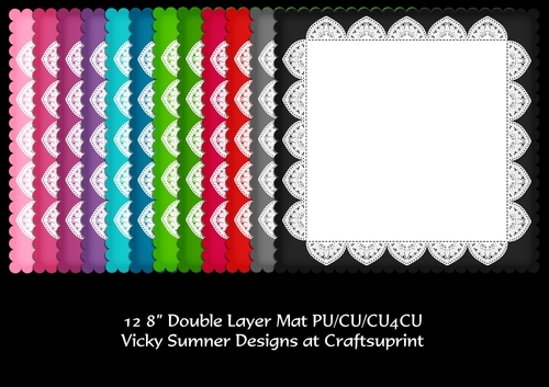 Scolloped Lace Mat/Layer