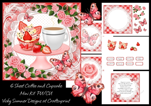 Coffee and Cupcake 2 Mini Kit