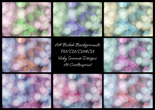 Bokeh Backgrounds set of 8