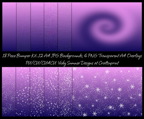 Snow Twilight Backgrounds A4 JPG and PNG