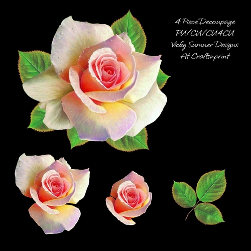 Rose Decoupage 1 