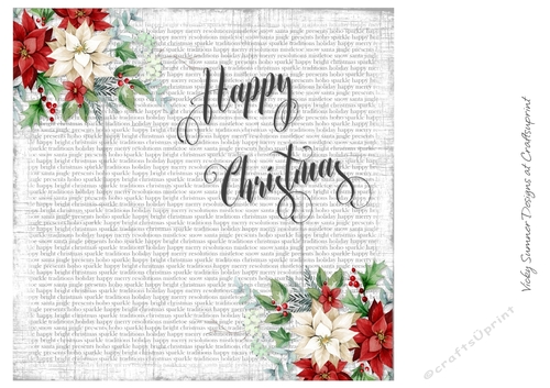 Happy Christmas and Poinsettias