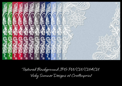 Lace and Textured Digital Paper in Christmas Colours