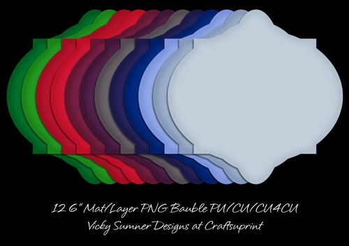 Bauble Shaped Mat/Layer 