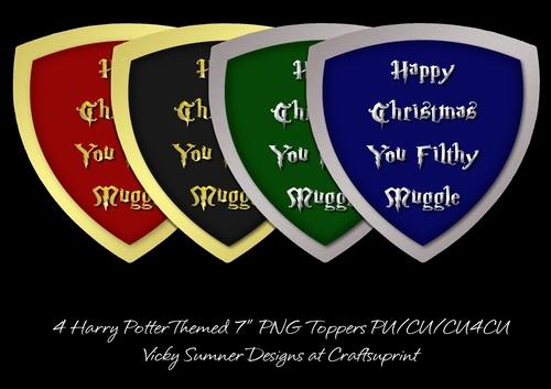 Harry Potter House Colours Happy Christmas You Filthy Muggle