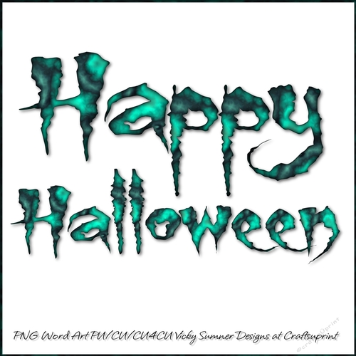 Happy Halloween Word Art