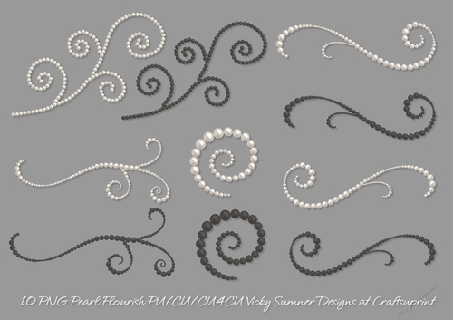 Pearl Flourish 10 Pieces