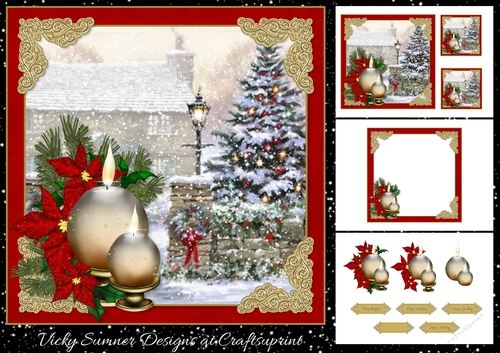 Candle Christmas Scene Mini Kit 1